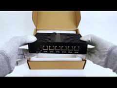 Intel Pentium 4405U 6LAN RJ45 Λογισμικό δρομολογητή DDR4 με διπλή οθόνη