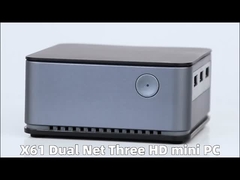 Intel Celeron 11η Γενιά N5105 Μίνι Υπολογιστής LPDDR4X 16GB Με Δύο LAN 3 HDMI