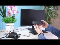 Μονάδα Ethernet χωρίς ανεμιστήρα Μίνι PC 6USB Διασύνδεση Protable Computer για το γραφείο στο σπίτι