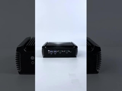 Intel Core i3 7100U Mini PC Χωρίς ανεμιστήρα Βιομηχανικός υπολογιστής 16 GB Με 2 LAN 2 COMs