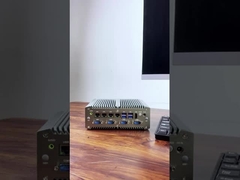 Επεξεργαστής Intel Core I7-10510U με Τέσσερα LAN και Έξι COMs Βιομηχανικό Mini PC