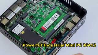 Intel Celeron J6412 Industrial Mini PC 4 Core 4 Thread με διπλό LAN διπλό COM