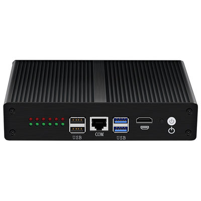 Αγορά Intel Pentium 4405U Mini PC Router με 6 Ethernet μαύρο αλουμινένιο πλαίσιο online manufacture