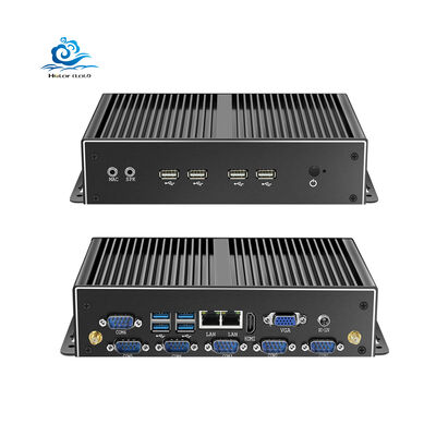 Αγορά HLY Fanless Industrial Mini PC με Intel Core i5 4200U Δύο θύρες Gigabit Ethernet και RS232 διαδικτυακή κατασκευή