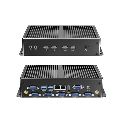 Αγορά HLY Fanless Industrial Mini PC με Intel Core i5 4200U Δύο θύρες Gigabit Ethernet και RS232 διαδικτυακή κατασκευή