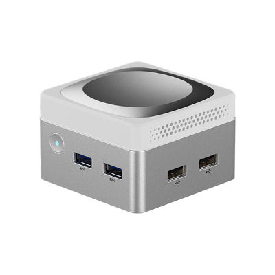 Intel N100 Mini Cube Computer LPDDR5 Δύο Gigabit Ethernet RJ45 Μίνι PC για το σπίτι
