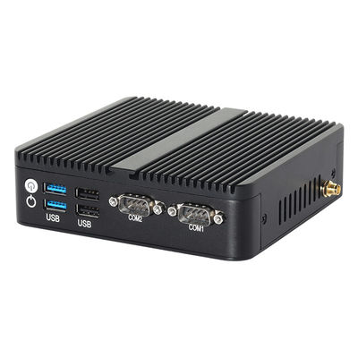 J6412 N100 Επεξεργαστής Μίνι PC χωρίς ανεμιστήρα DDR4 Διπλό LAN Διπλό COM RS232 Τριπλή οθόνη
