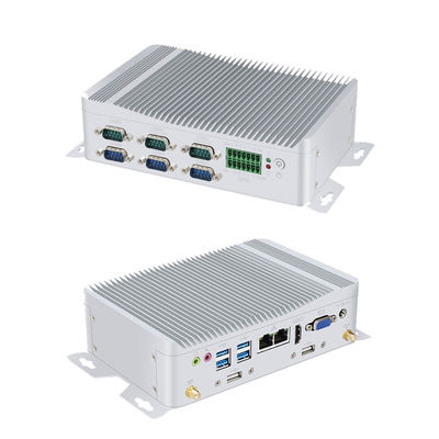 Intel Core i3 Industrial Fanless PC Μίνι PC με GPIO και DDR4 16G 6COM