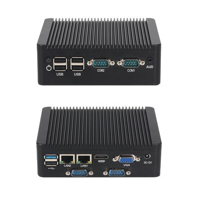 Διπλό LAN 4 COM Βιομηχανικός Μίνι PC με Intel Celeron N2840 επεξεργαστή και DDR3L