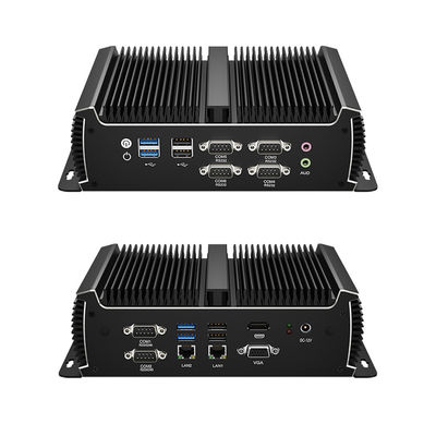 Δύο πυρήνες τεσσάρων πετρελαιοειδών Intel Core i5 7200U Μίνι υπολογιστής με διπλή DDR4 RAM και 6COM