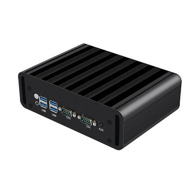 Intel Core i3 i5 i7 επεξεργαστές Fanless Industrial Mini PC με 2LAN 2COM RS485