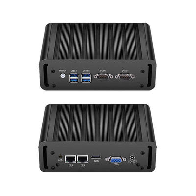 DDR3L 8GB RAM Βιομηχανικός υπολογιστής Intel Celeron And Core Processor Διπλός υπολογιστής LAN χωρίς ανεμιστήρα