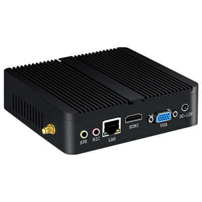 Μονάδα Ethernet χωρίς ανεμιστήρα Μίνι PC 6USB Διασύνδεση Protable Computer για το γραφείο στο σπίτι