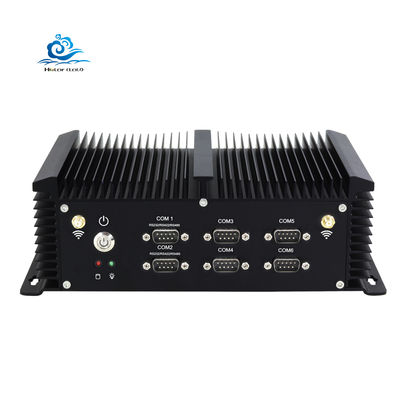 Intel Core i5-4200U Industrial Mini PC with 6*RS232 RS422 RS485 8*USB and IP68 Rated Fanless Embedded Computer
