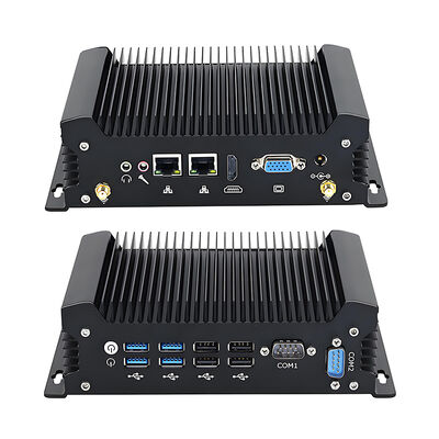 Industrial Mini PC Επεξεργαστής Intel Core I5 ​​7360U Dual Ethernet Διπλές σειριακές θύρες DDR4 4 USB3.0 4 USB2.0 Win10 OS Υπολογιστής